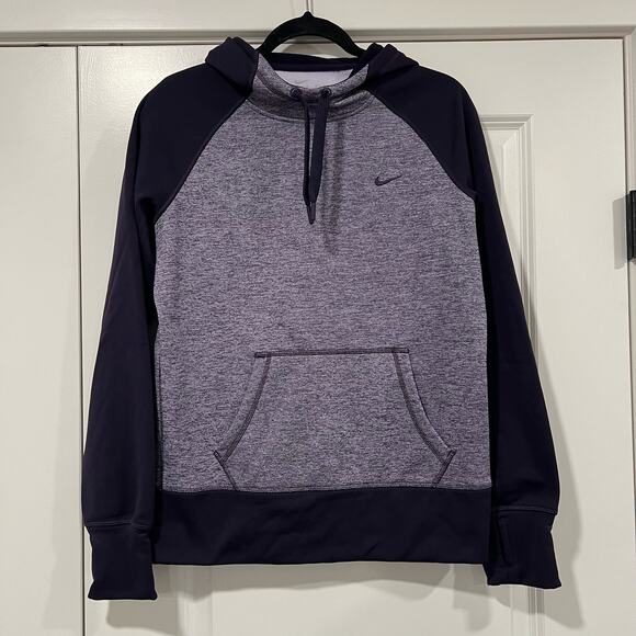 Nike Women's Therma Fit Hoodie Sweatshirt in Purple Size Medium - Picture 1 of 7